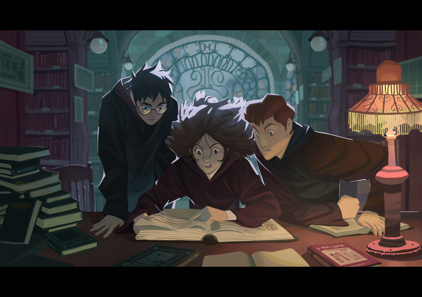 Harry Potter - In the library
