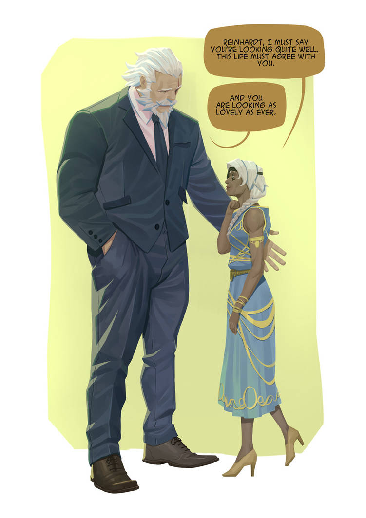 Ana and Reinhardt by Nesskain on DeviantArt