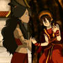 Katara and Toph: Ticklish dispute!