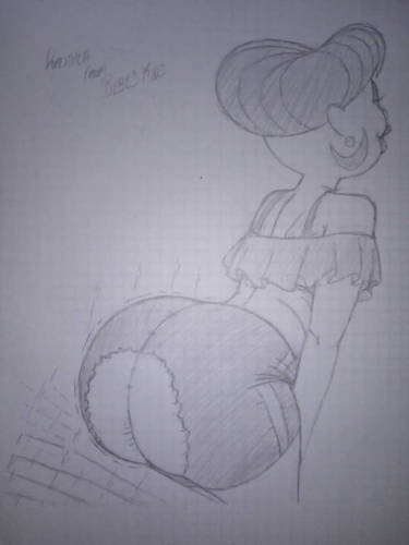 Dorothea's big booty busted in her tight shorts!