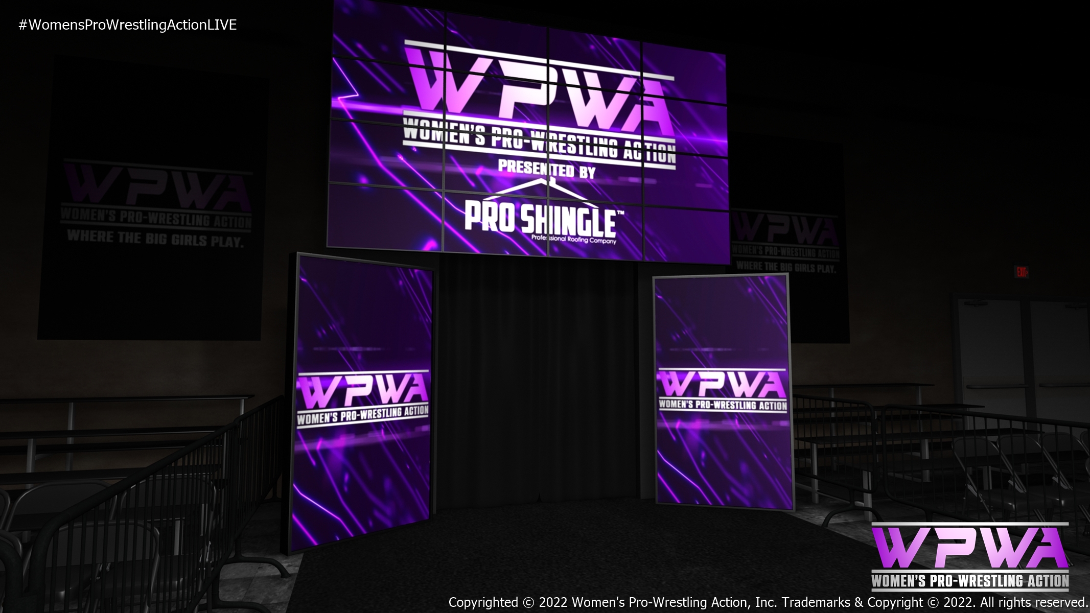 Women's Pro-Wrestling Action Arena Setup HD 0002