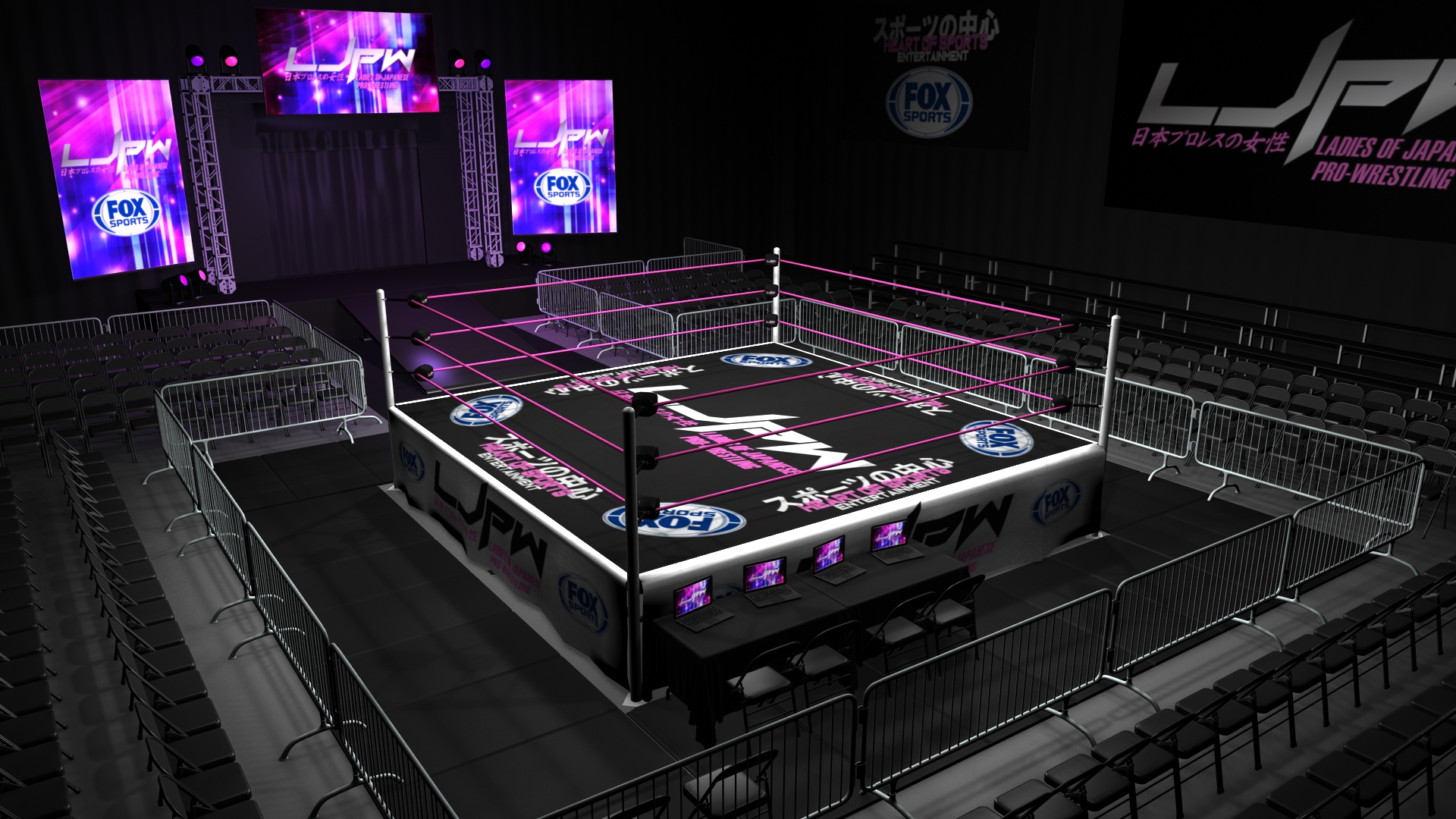 Ladies of Japanese Pro-Wrestling Arena Setup HD 0