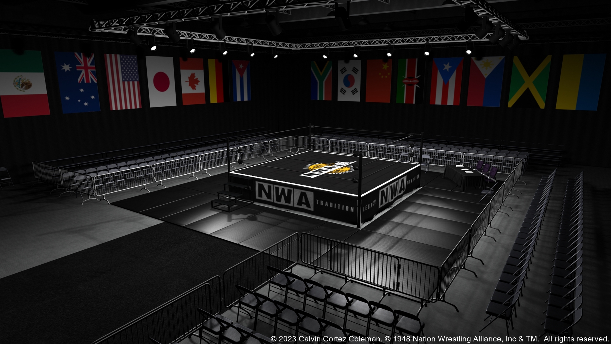 NWA Powerrr Arena Setup HD 2023 0008