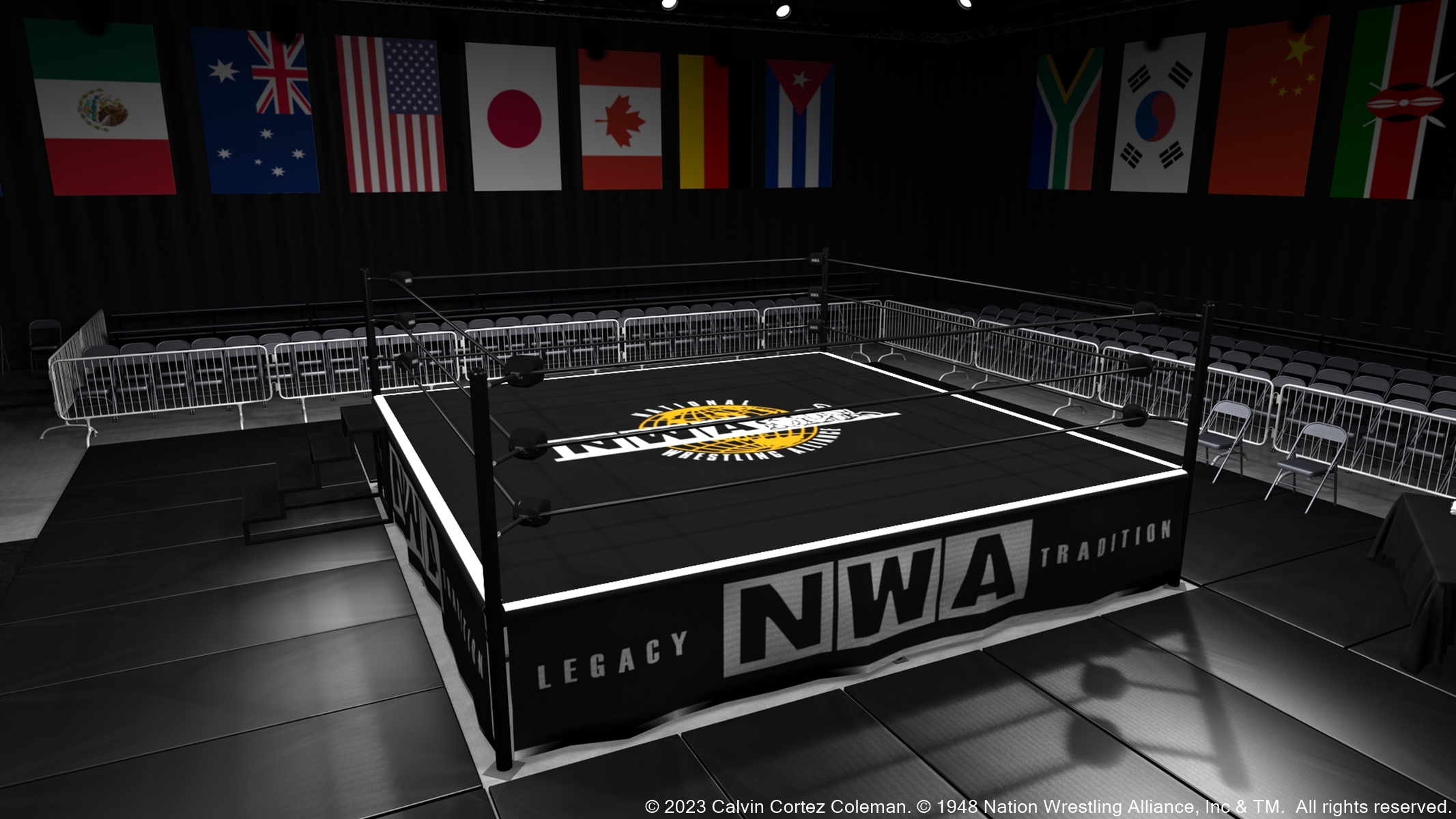NWA Powerrr Arena Setup HD 2023 0009