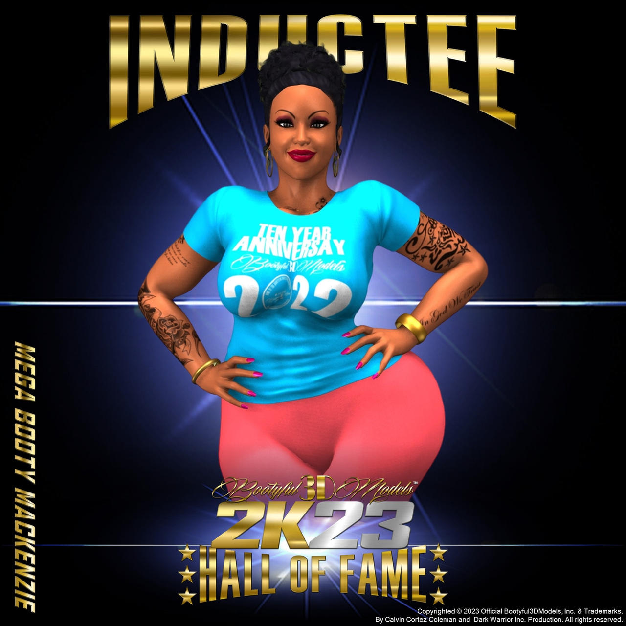 Bootyful3DModels Hall of Fame 2023 Mackenzie.