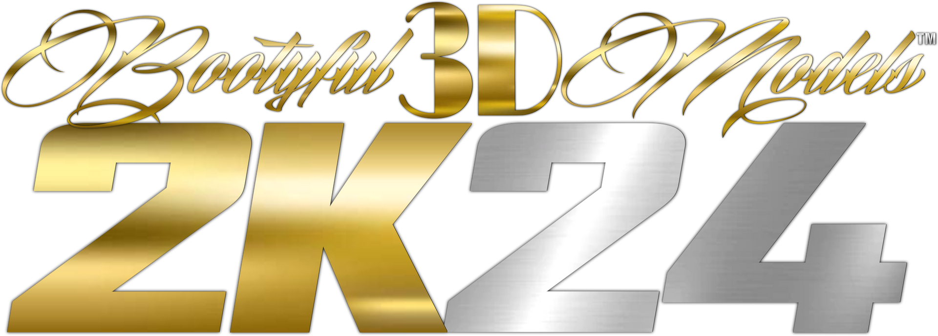 New Official Bootyful3DModels 2K24 Logo.