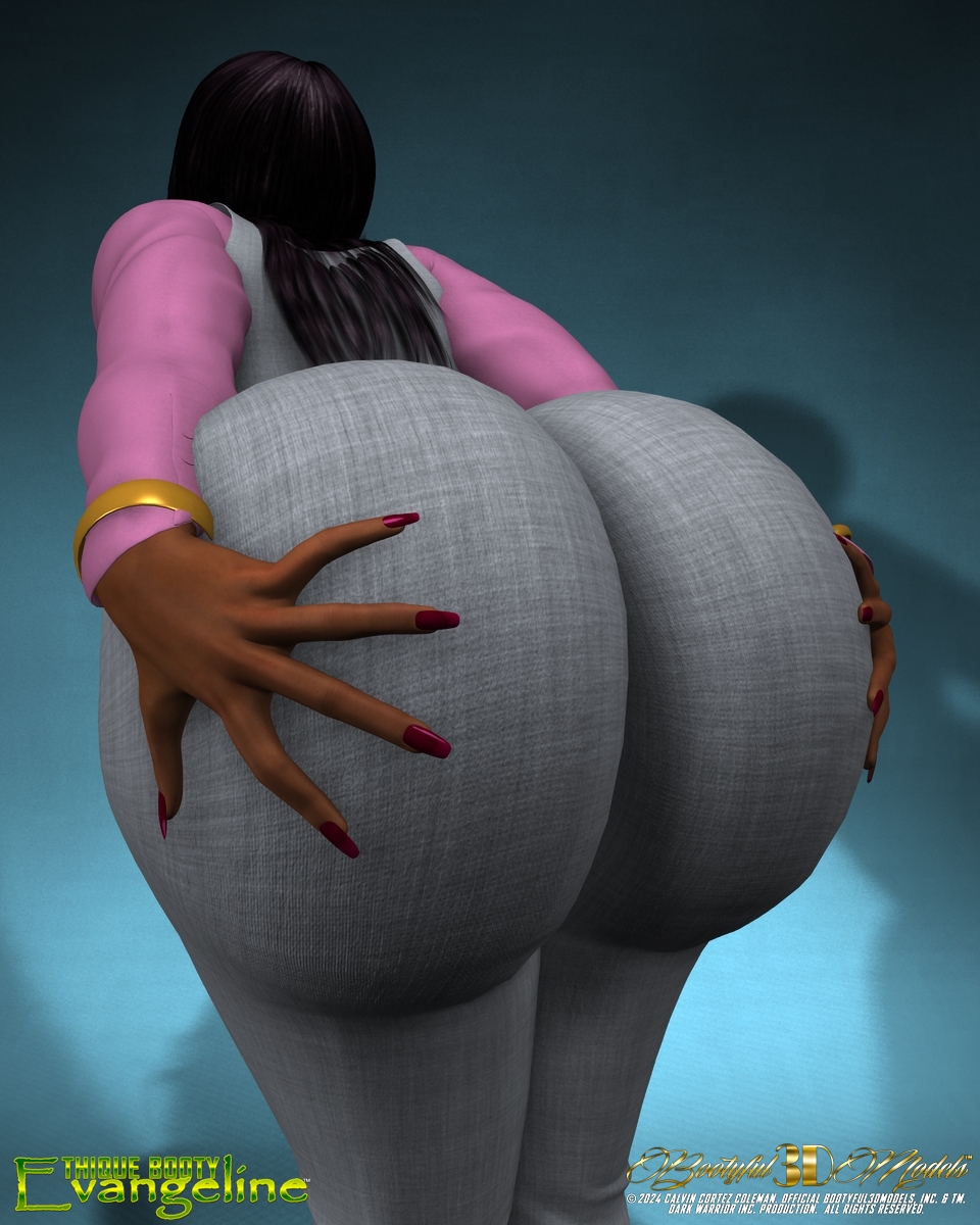 Thique Booty Evangeline phat ass in trouser