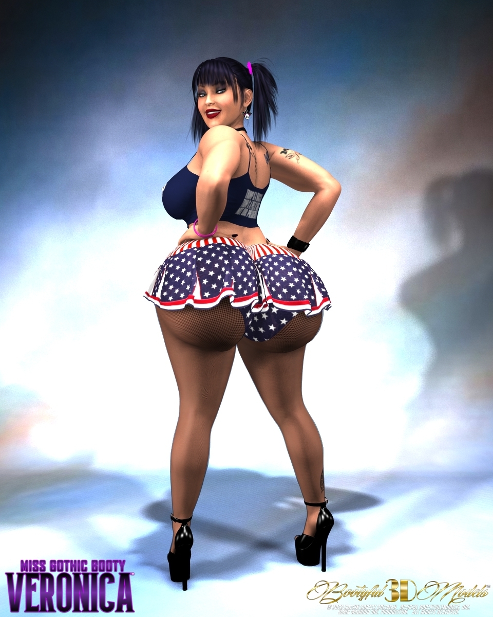 Veronica booty is so Patriotic!