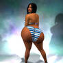 Chrisonyah booty butt cheeks.