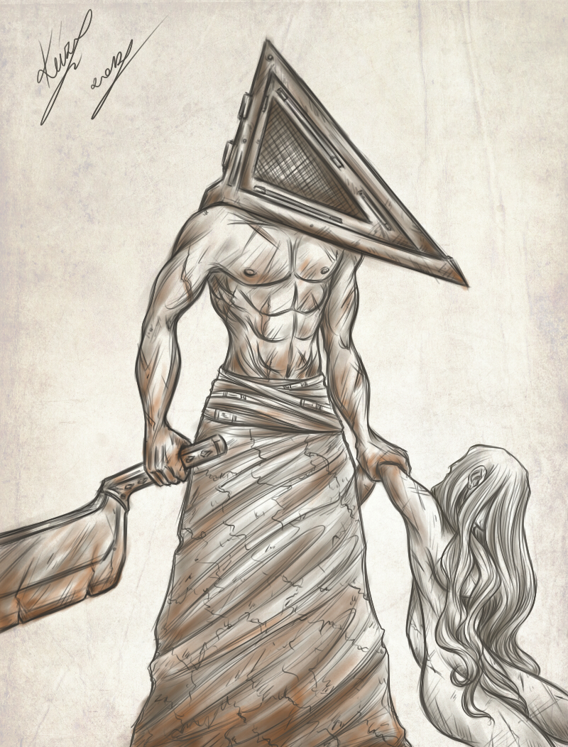 204 - unmasked Pyramid Head sketch by Dalicris on DeviantArt