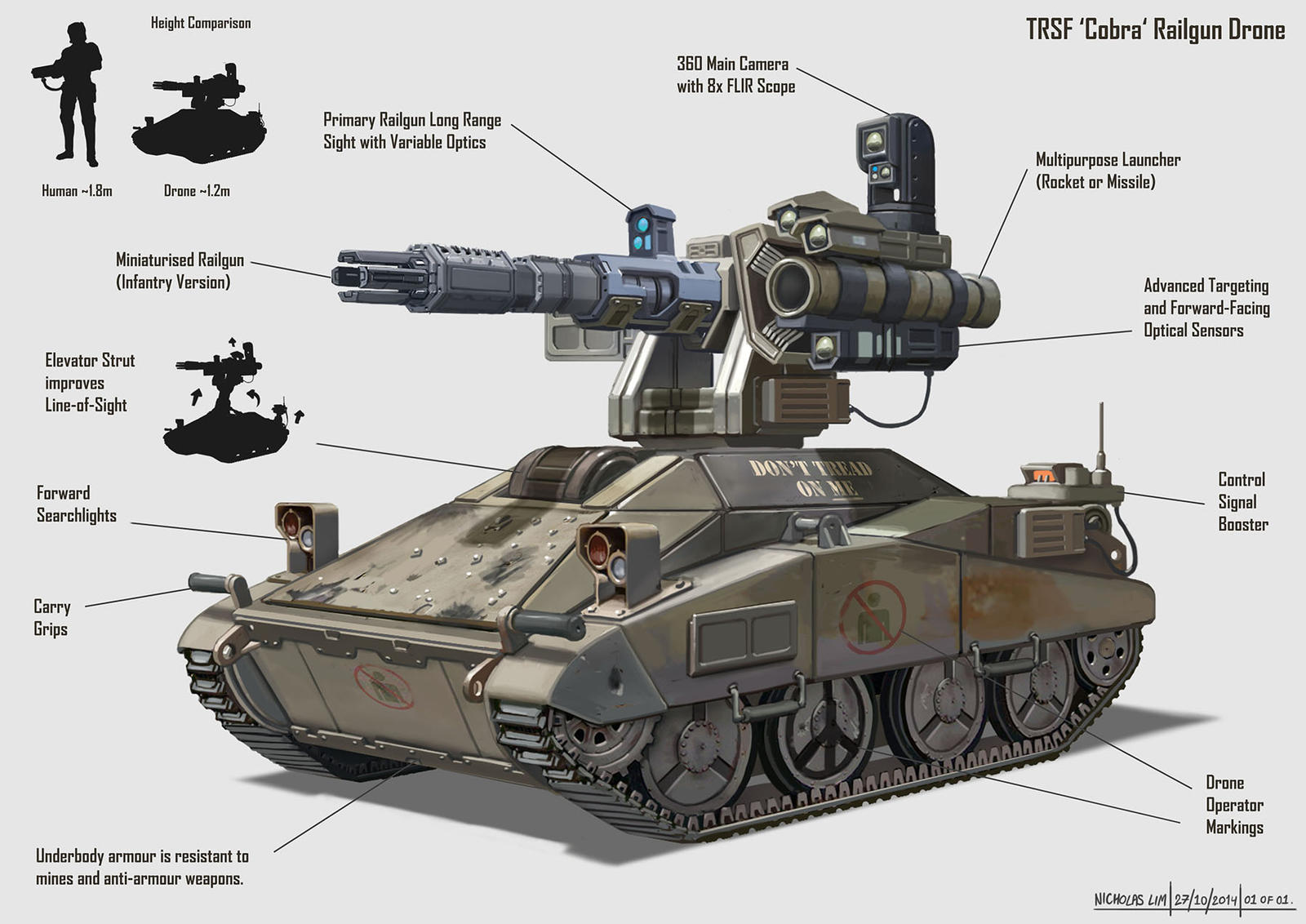 'Cobra' Railgun Drone