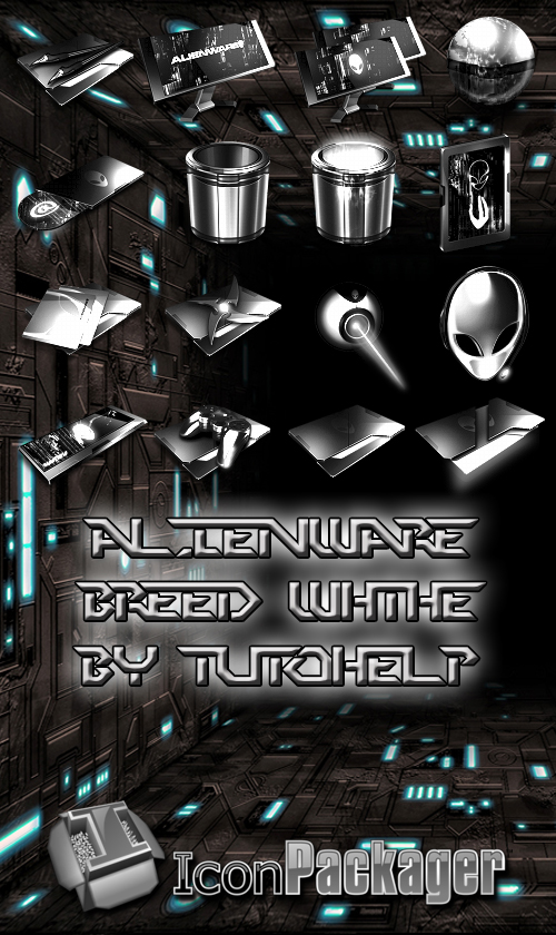 THEME ICONPACKAGER ALIEN BREED WHITE By TUTOHELP