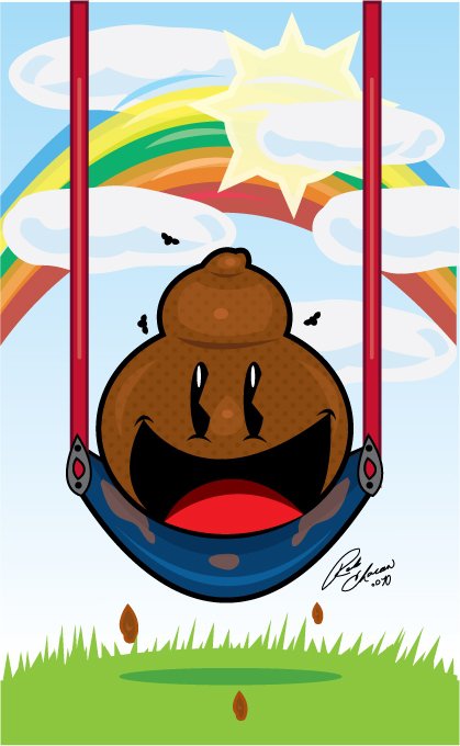 Poop on a Swing