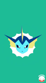 VAPOREON (Minimal Pokemon Art) Quad HD / QHD