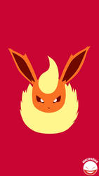 FLAREON (Minimal Pokemon Art) Quad HD / QHD