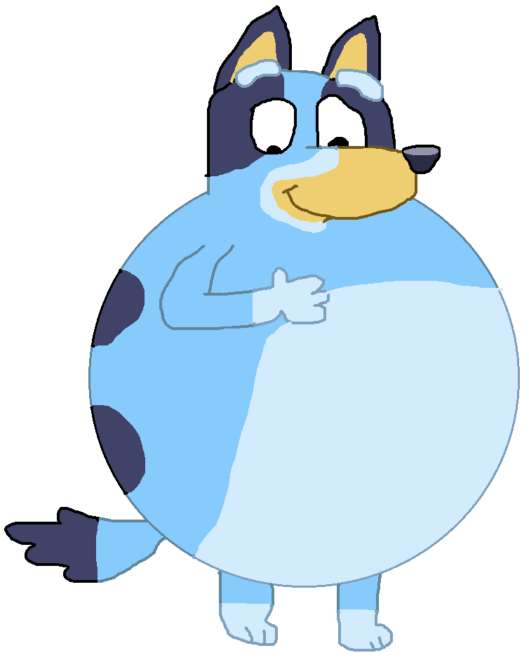 Inflated Bluey Heeler by BradfordHuskies9066 on DeviantArt