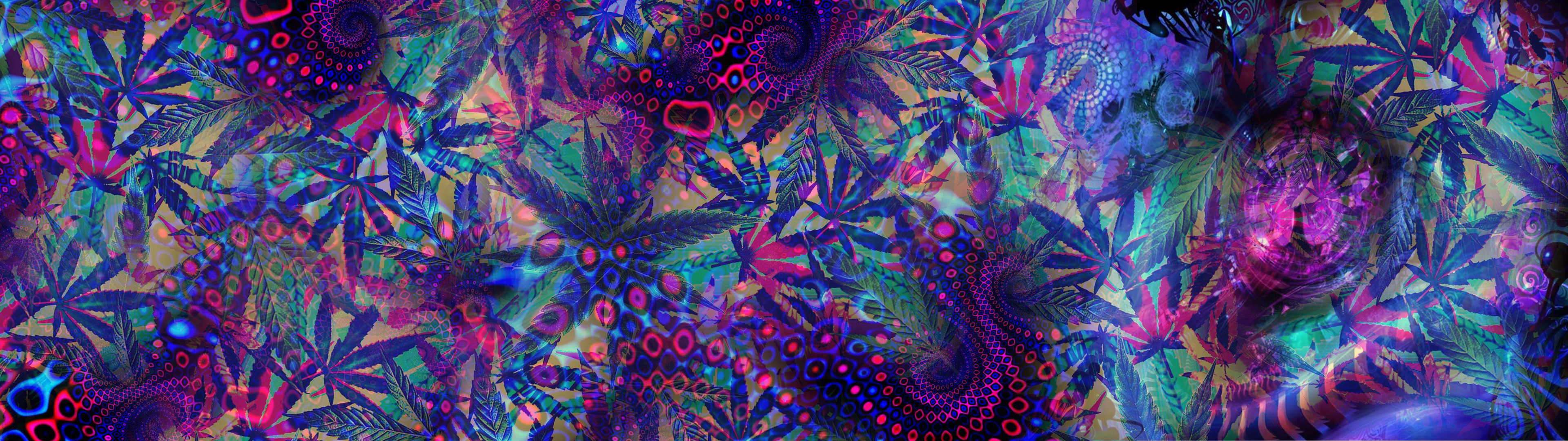 Trippy Cannabis Dual Screen Wallpaper HD by Shiro-420 on DeviantArt Trippy Cannabis Dual Screen Wallpaper HD by Shiro-420 on DeviantArt
