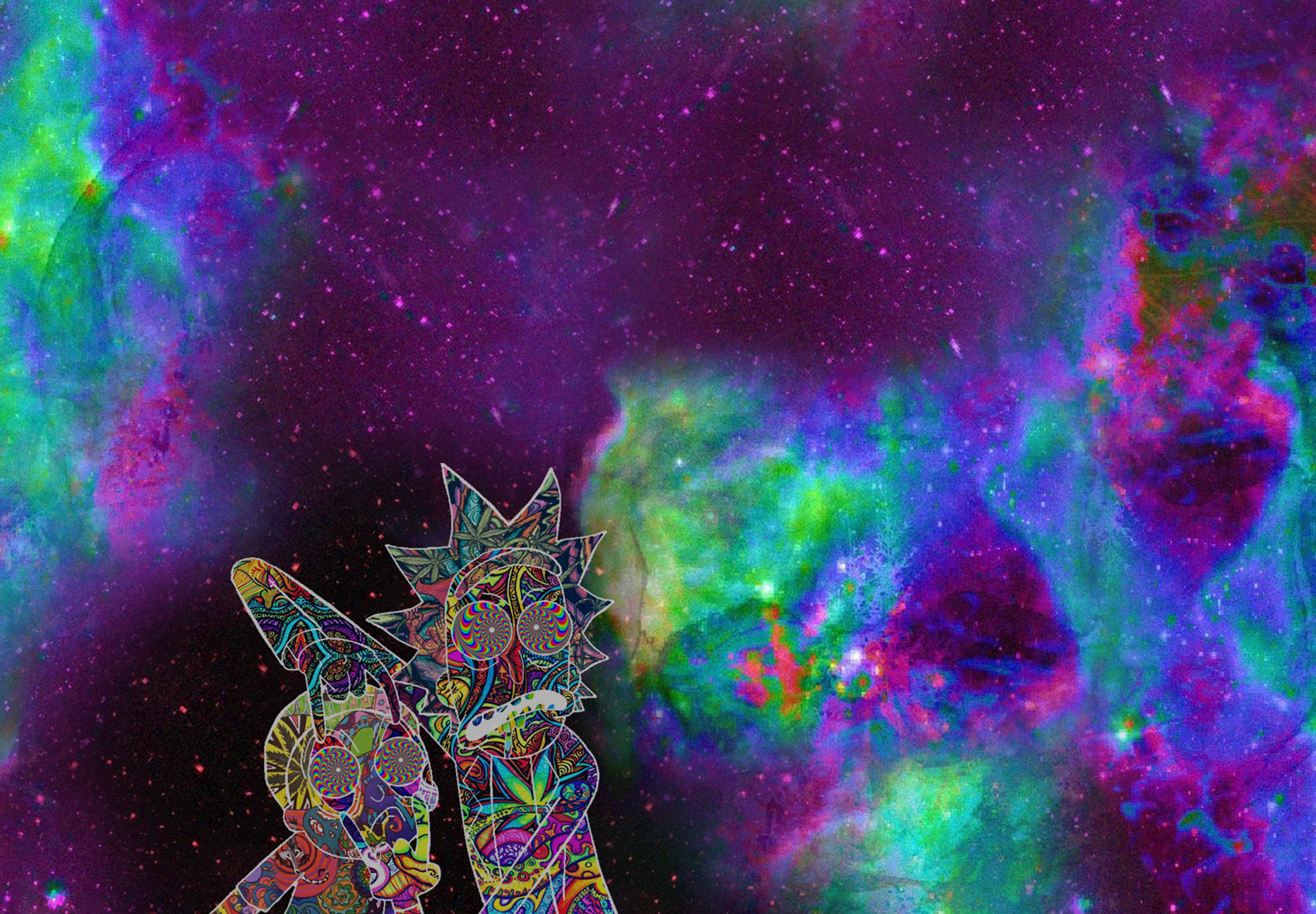 Rick and Morty Space HD Wallpaper - /s/Cinnamon