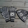 Mens gloves and hat