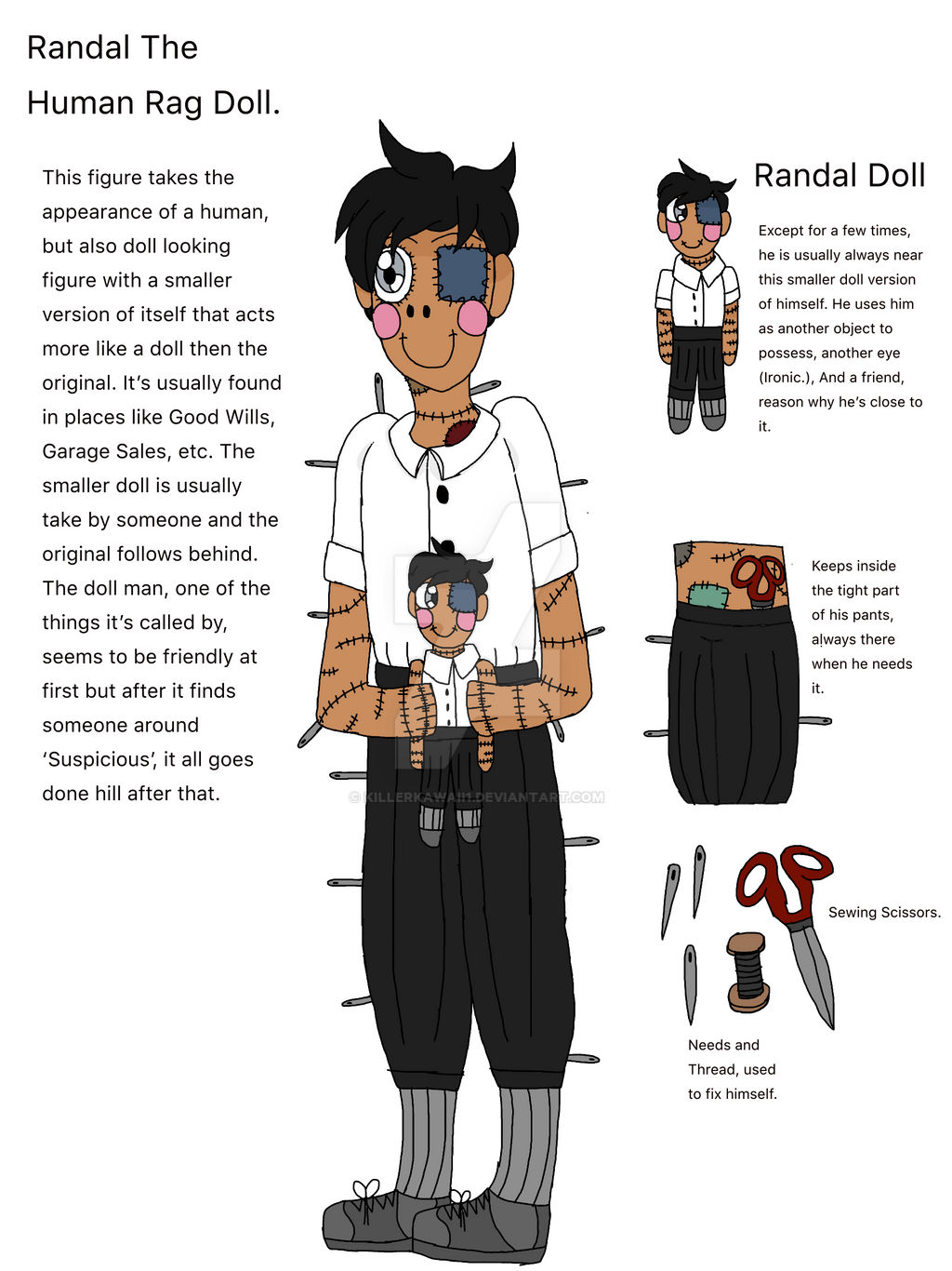 Oc Rag (CP/Horror Oc.) Randal The Human Rag Doll. by KillerKawaii1 on DeviantArt