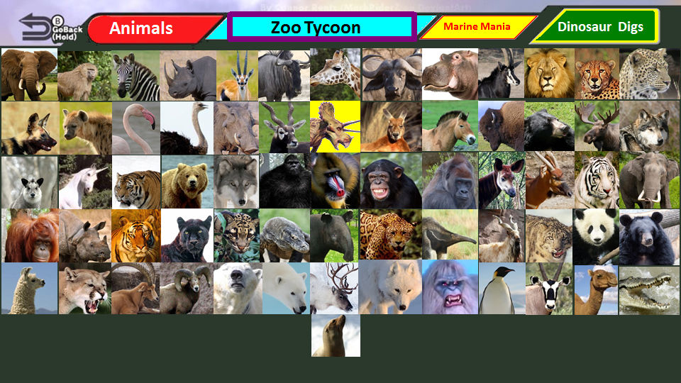 Zoo Tycoon 1 - Animals by 98bokaj on DeviantArt