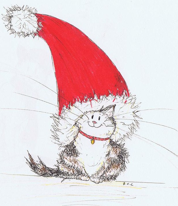 Christmas Cat 1