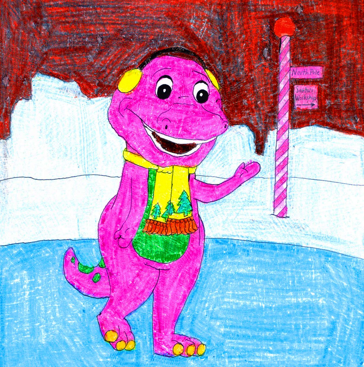 Barney Ice Skating