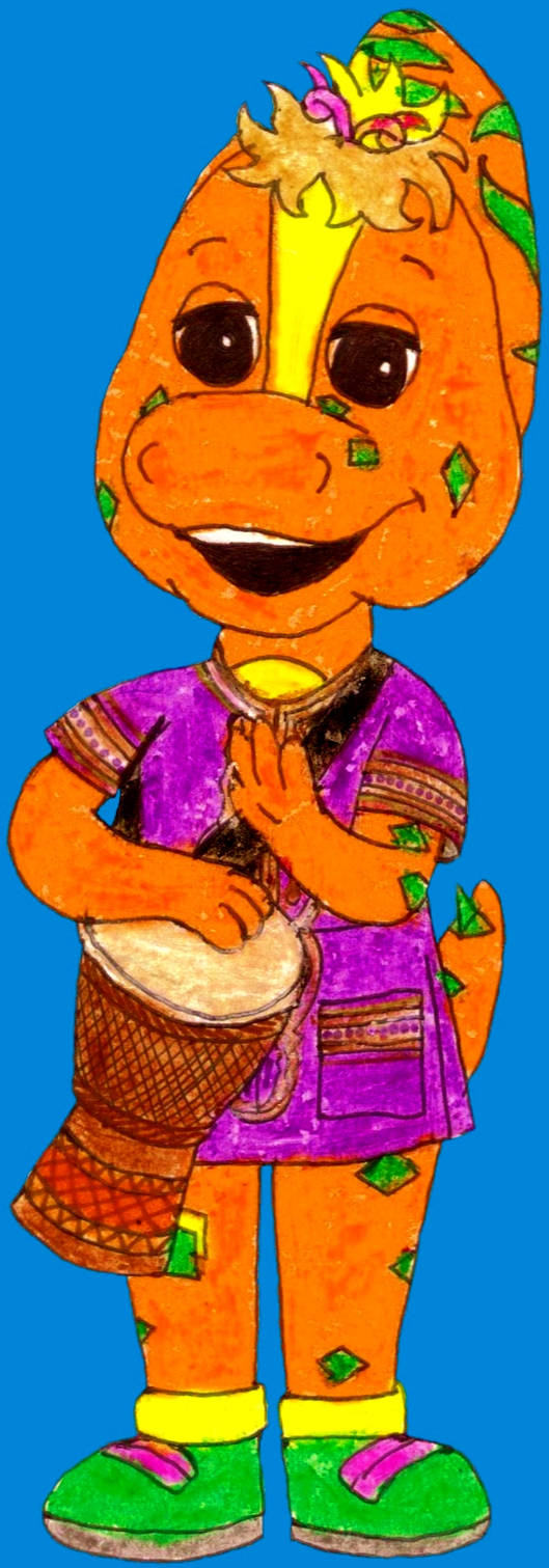 Riff Playing The Djembe by BestBarneyFan on DeviantArt
