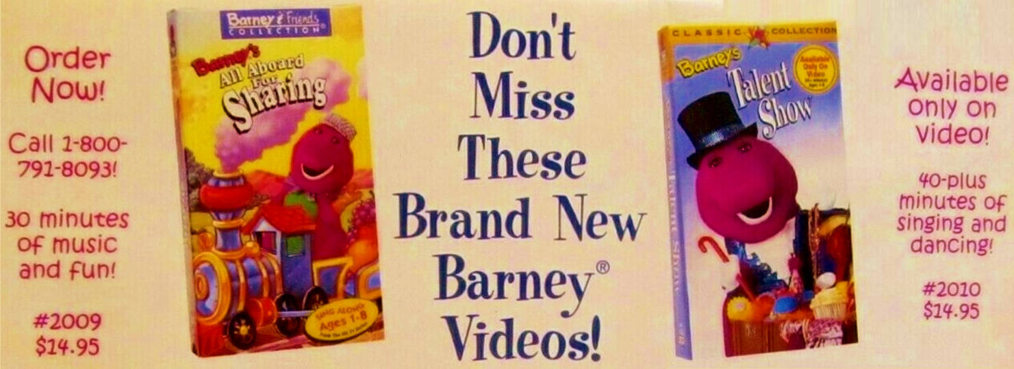 Deviantart 1996 Barney Videos Of 1996 Ad #1 by BestBarneyFan on DeviantArt