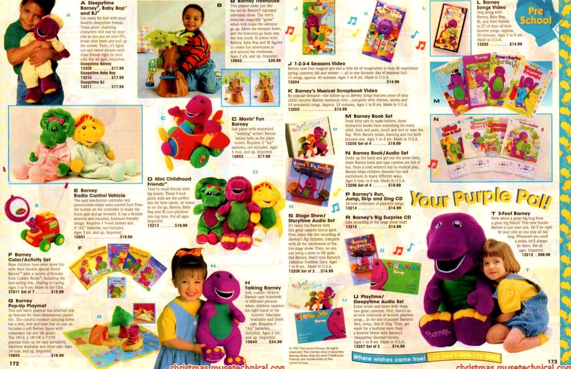 Barney Products (Holiday 1997) by BestBarneyFan on DeviantArt