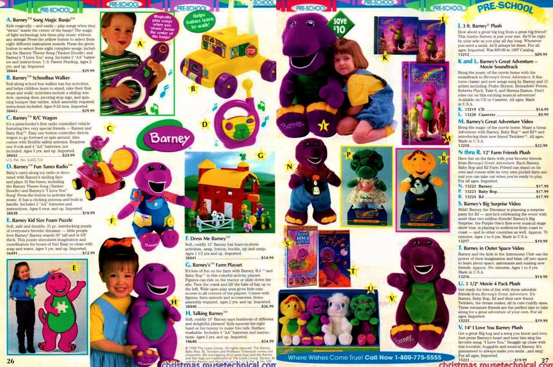 Barney Products (Holiday 1998) by BestBarneyFan on DeviantArt