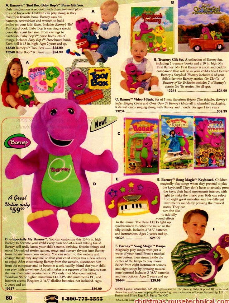 Barney Products Holiday 2000 By Bestbarneyfan On Deviantart