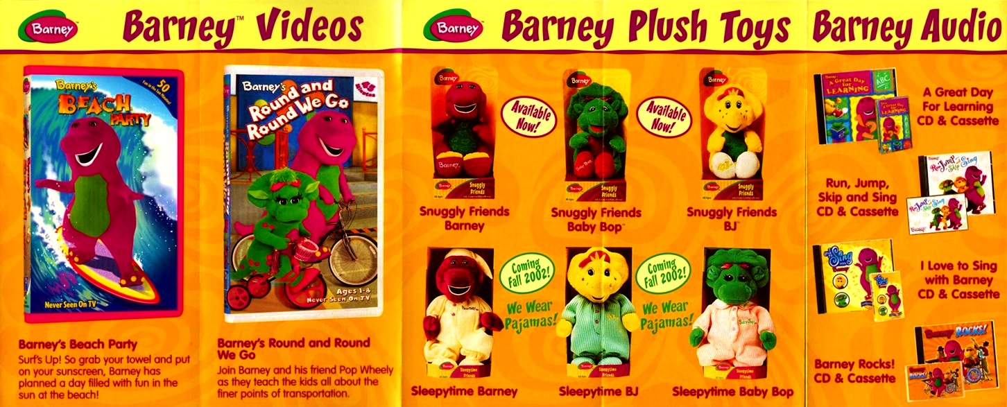 Barney Products Of 2002 (in Canada) by BestBarneyFan on DeviantArt
