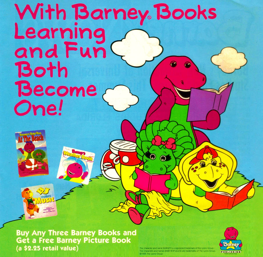 Barney Publishing Offer Ad 1995 by BestBarneyFan on DeviantArt