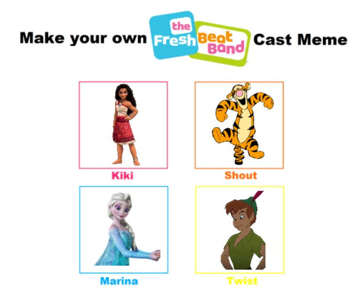 Fresh Character The Fresh Beat Band (Disney Characters Edition) by Amycarnival on ...