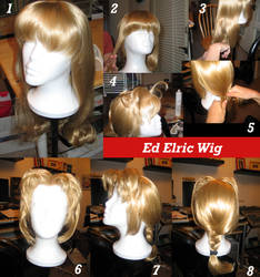 Ed Elric Cosplay Wig