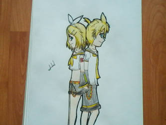 Rin y Len Kagamine-Vocaloid