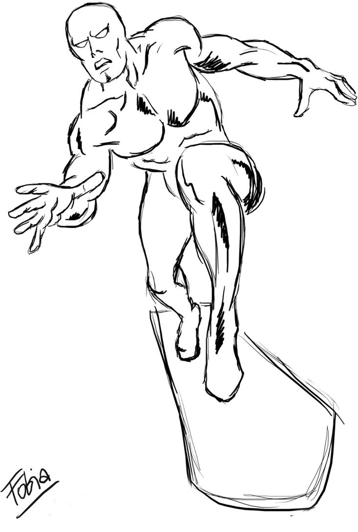 Silver Surfer sketch. by Fobeea on DeviantArt