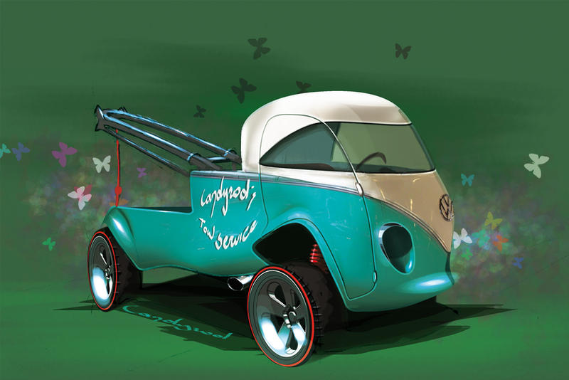 VW Van Tow truck by candyrod