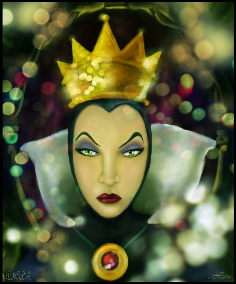 Evil Queen Using Computer The Evil Queen by ArtofBekSutton on DeviantArt