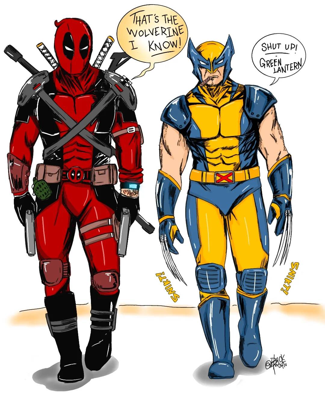 Deadpool Wolverine by BlackMishtu on DeviantArt