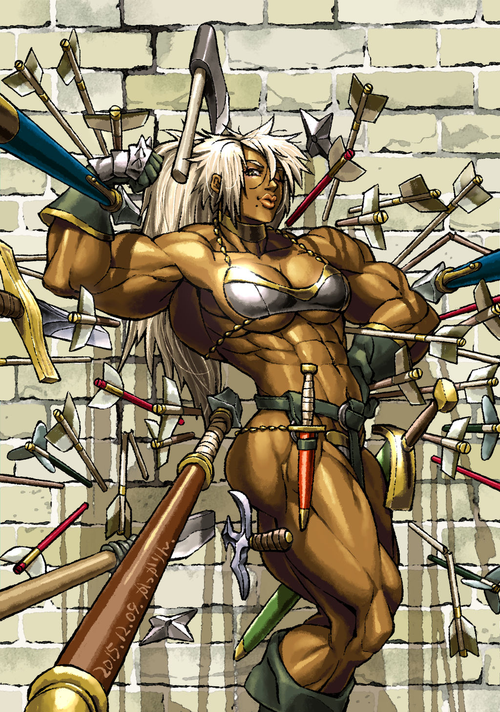 Female Warrior with Metal Bikini