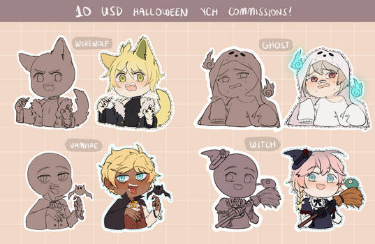 10 USD Halloween YCH!