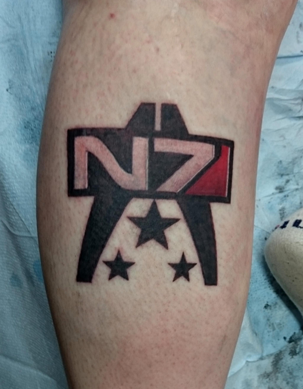 Mass Effect N7 tattoo by joshuapeople on DeviantArt