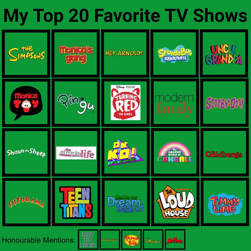 My Top 20 Best Shows By Tabithach On Deviantart My Top 20 Best Shows By Tabithach On Deviantart