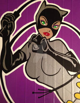 Catwoman Duct Tape Art