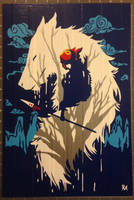 Princess Mononoke Duct Tape Art