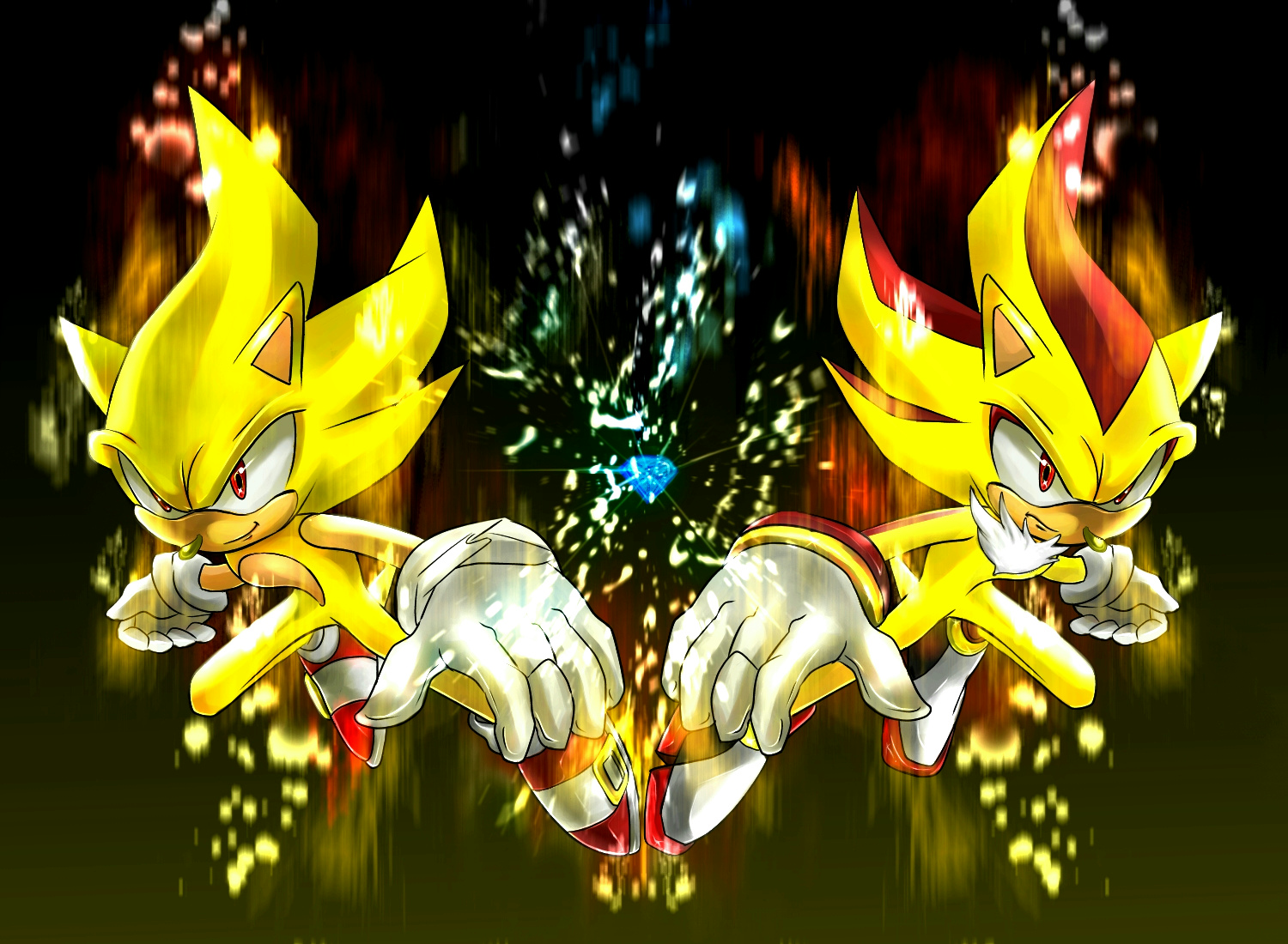 Super Sonic and Super Shadow