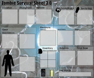 Zombie survival sheet 3 blank