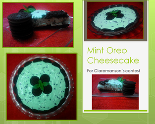 Mint Oreo cheesecake